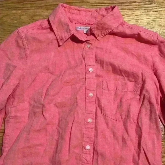 Gap 100% cotton pink button down Oxford shirt - Picture 2 of 4